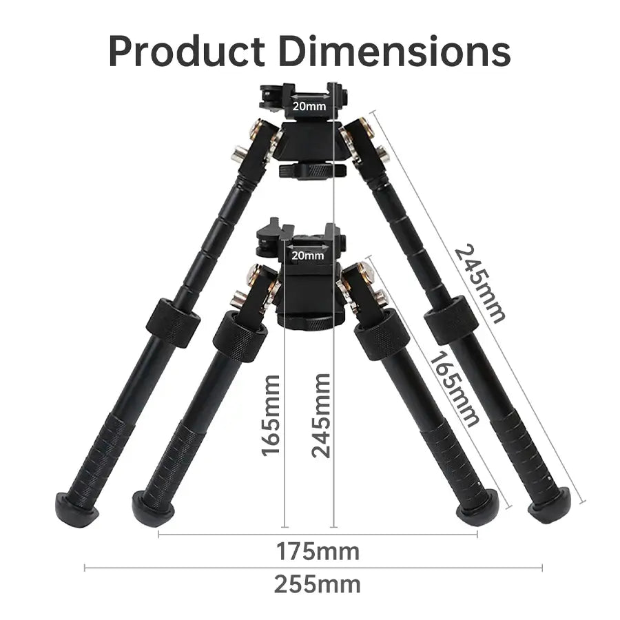Bipode Con Grip Aluminio