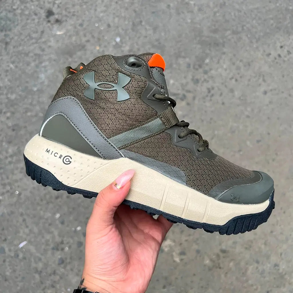 Bota Micro G Caña Media Verde Beige