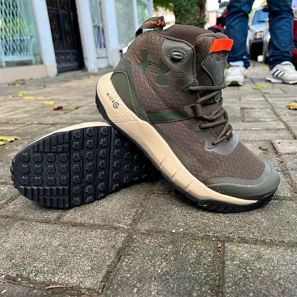 Bota Micro G Caña Media Verde Beige