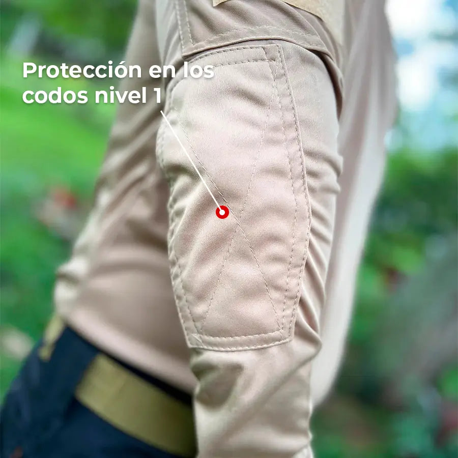 Buzo Tactico Licrado Beige