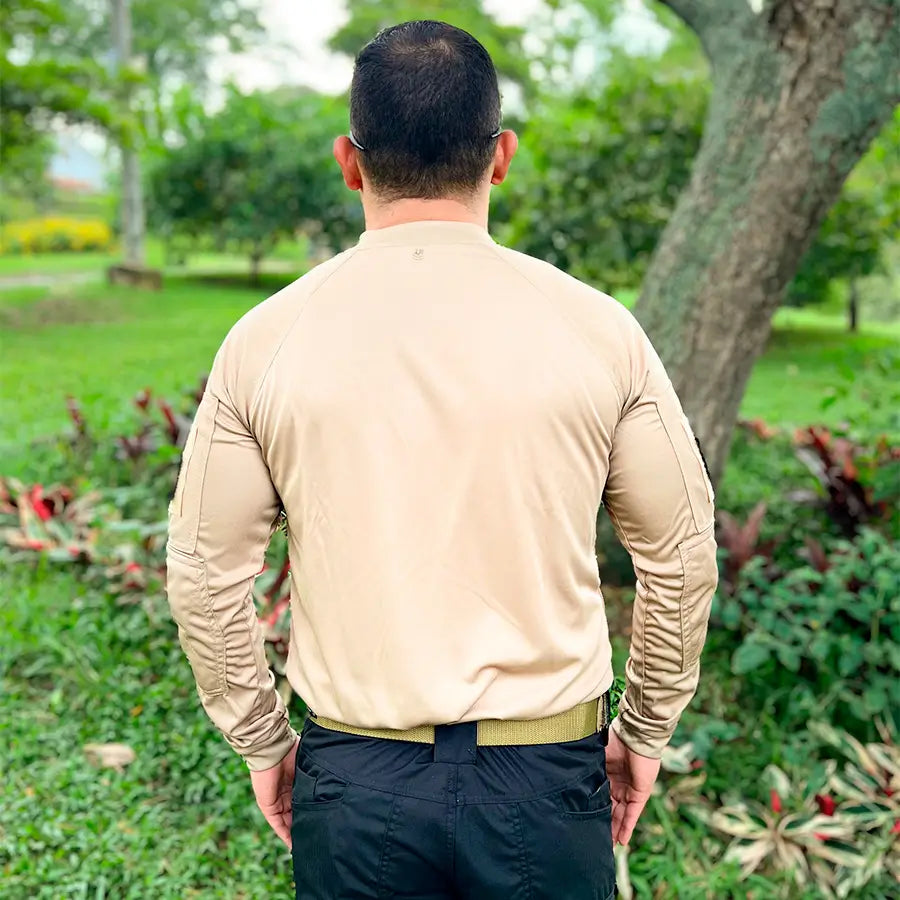 Buzo Tactico Licrado Beige