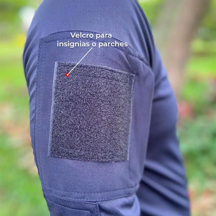 Buzo Tactico Licrado Azul