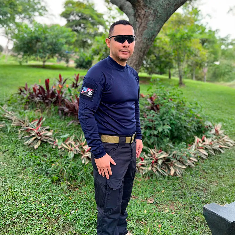 Buzo Tactico Licrado Azul