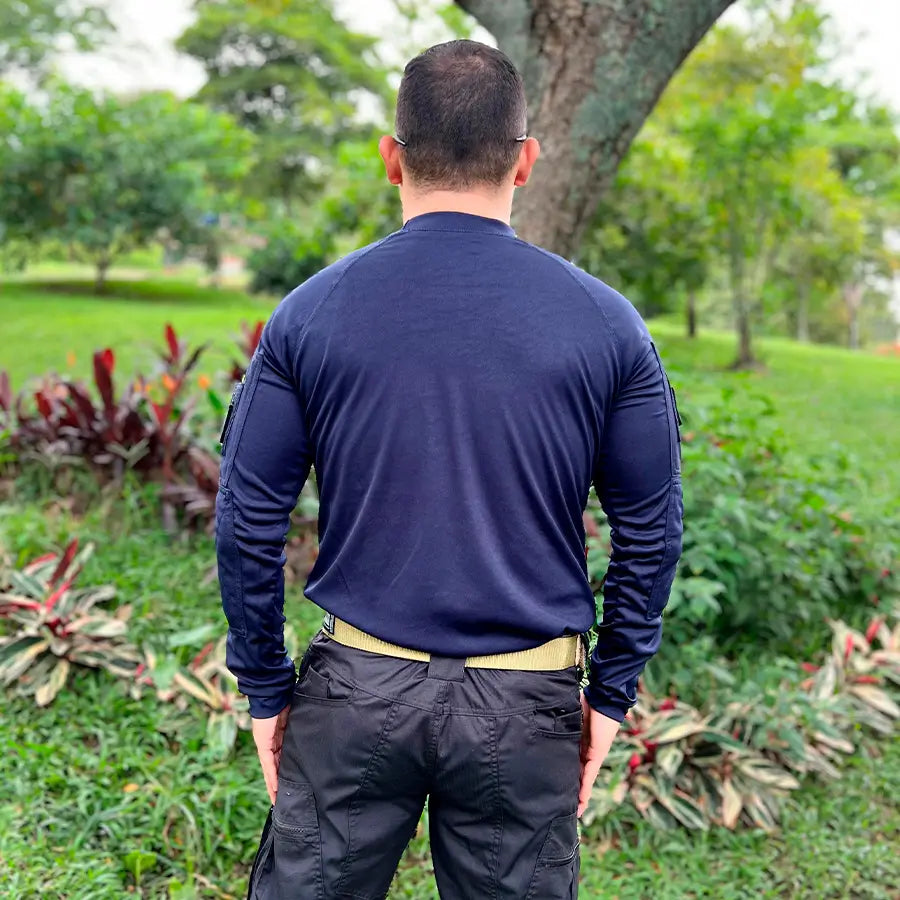 Buzo Tactico Licrado Azul