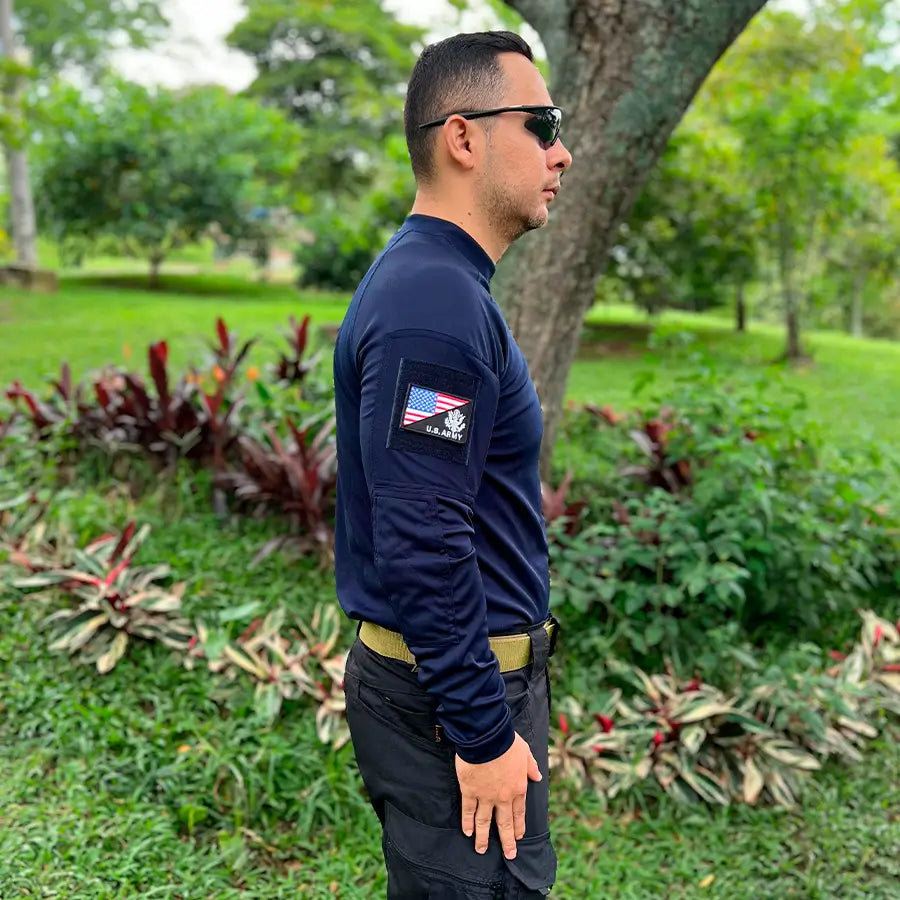 Buzo Tactico Licrado Azul