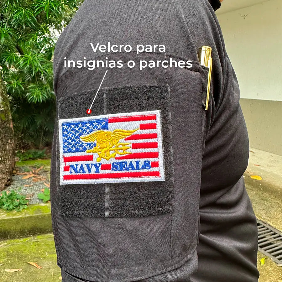 Buzo Tactico Licrado Negro