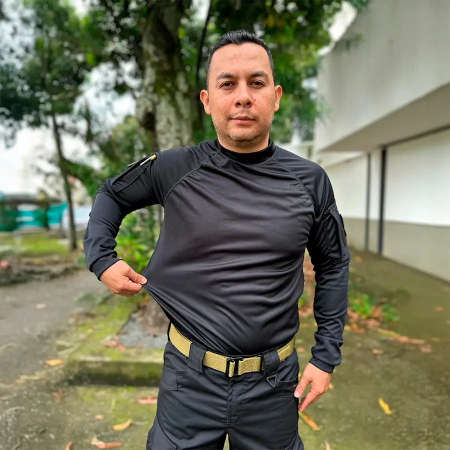Buzo Tactico Licrado Negro