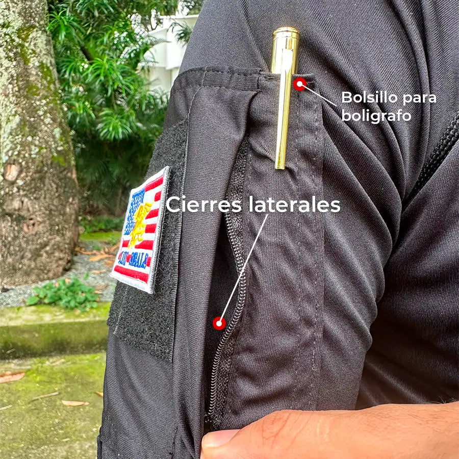 Buzo Tactico Licrado Negro