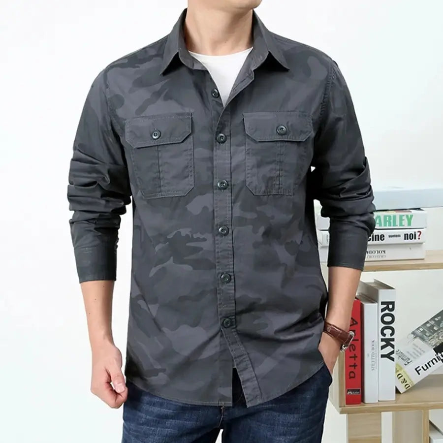 CAMISA EG0727 MULTICAM AZUL