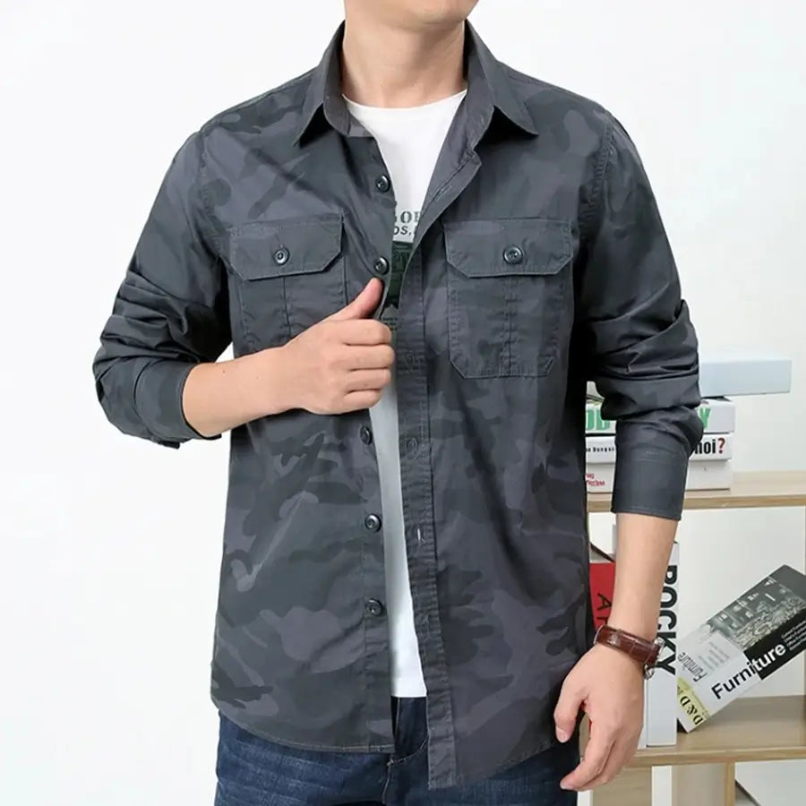 CAMISA EG0727 MULTICAM AZUL