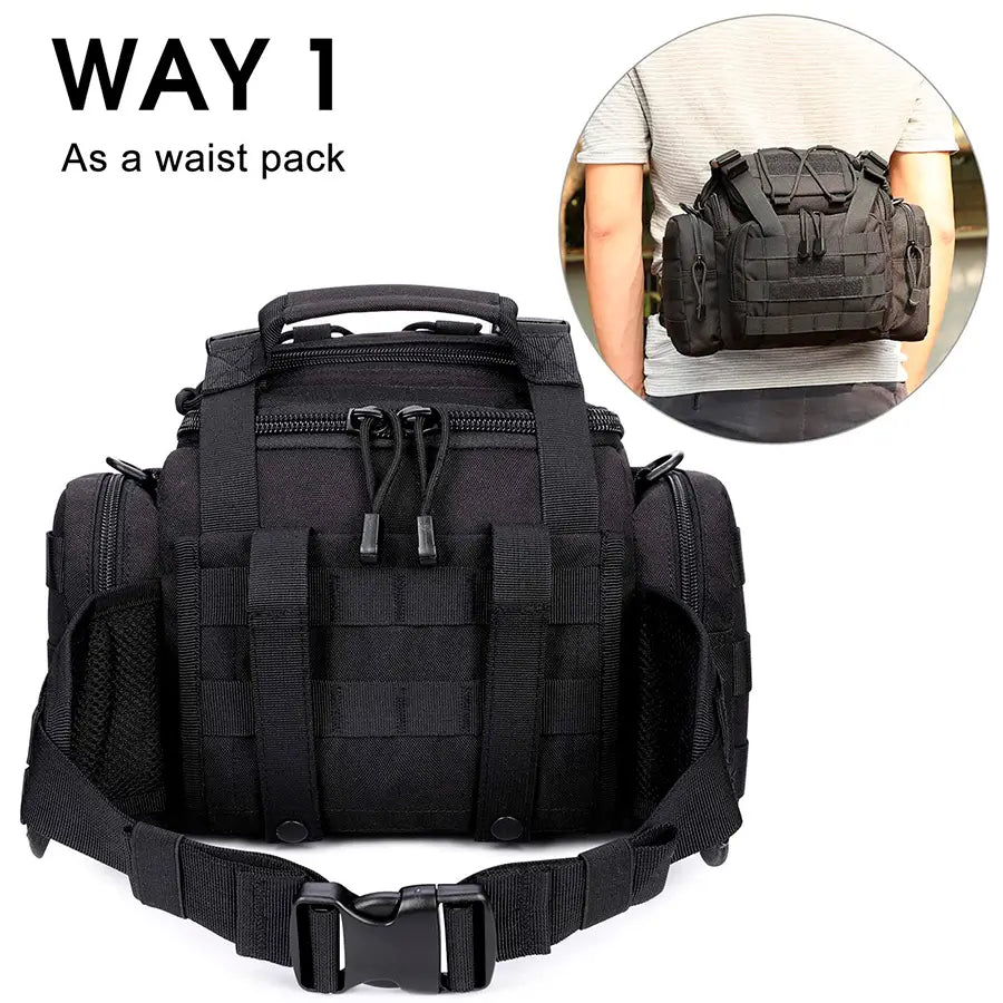 Canguro De Asalto Molle 13L Negro