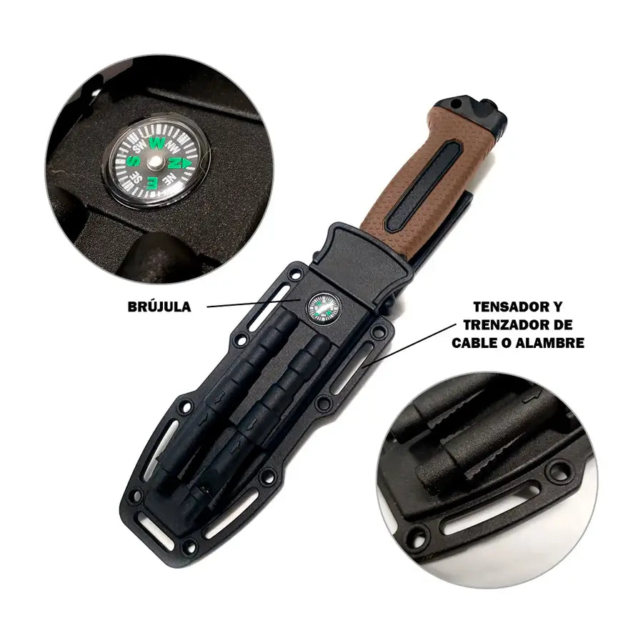 Cuchillo Brujula 4018B Cafe