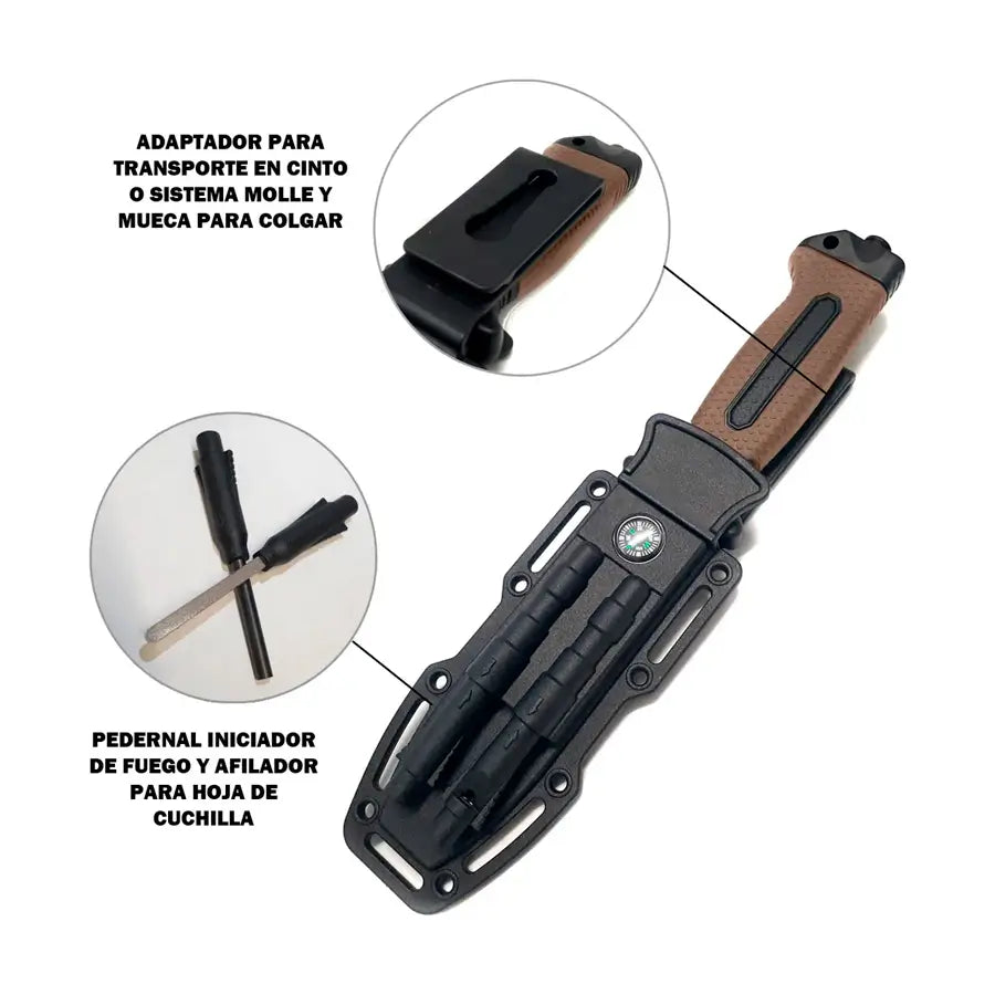 Cuchillo Brujula 4018B Cafe