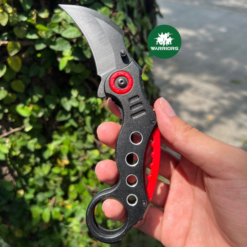 Navaja Karambit negro rojo RF-048