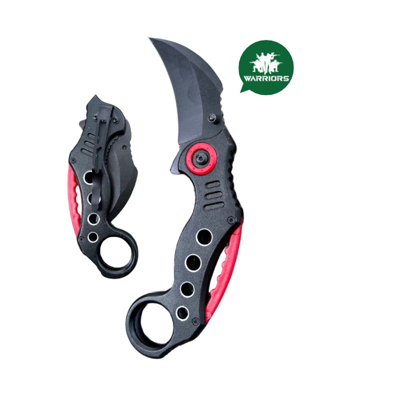 Navaja Karambit negro rojo RF-048