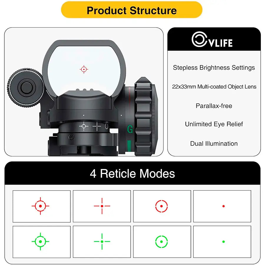 Mira Holografica Laser Verde OS0542