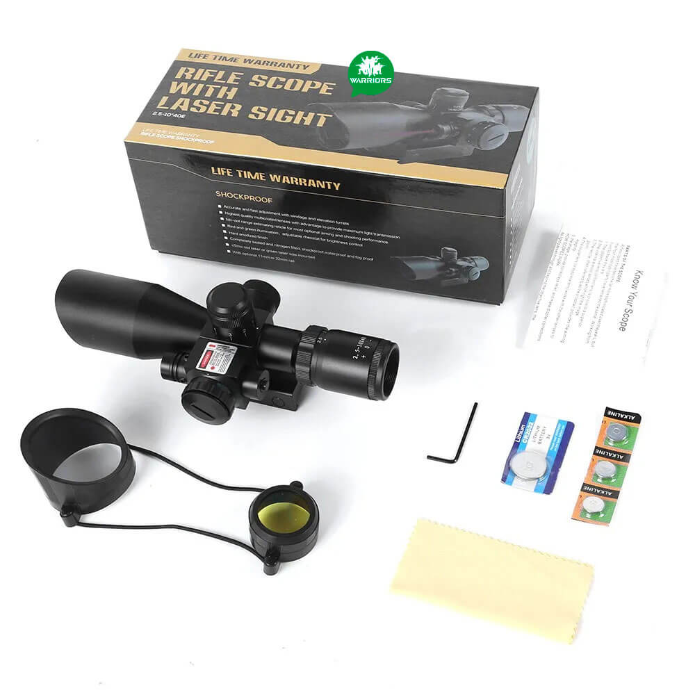 Mira telescopica 2.5-10X40E Rojo