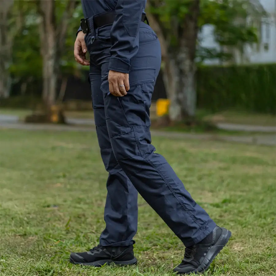 Pantalon Tactico Cargo 10 Bolsillos Azul