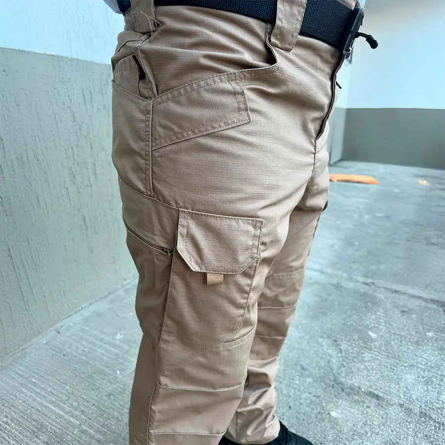 Pantalon Tactico Cargo 10 Bolsillos Beige