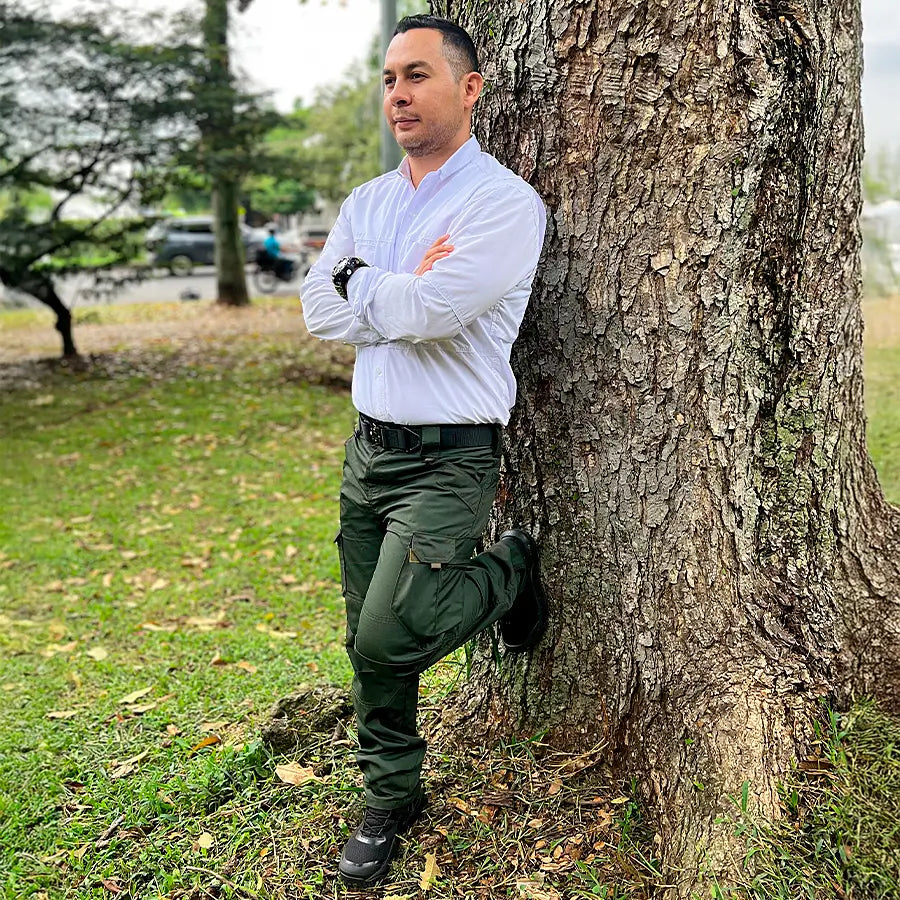 Pantalon Tactico Cargo 10 Bolsillos Verde