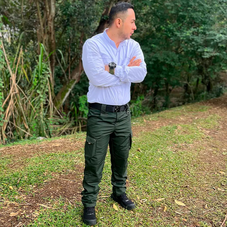Pantalon Tactico Cargo 10 Bolsillos Verde