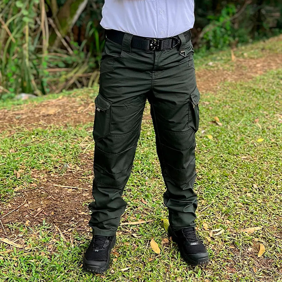Pantalon Tactico Cargo 10 Bolsillos Verde