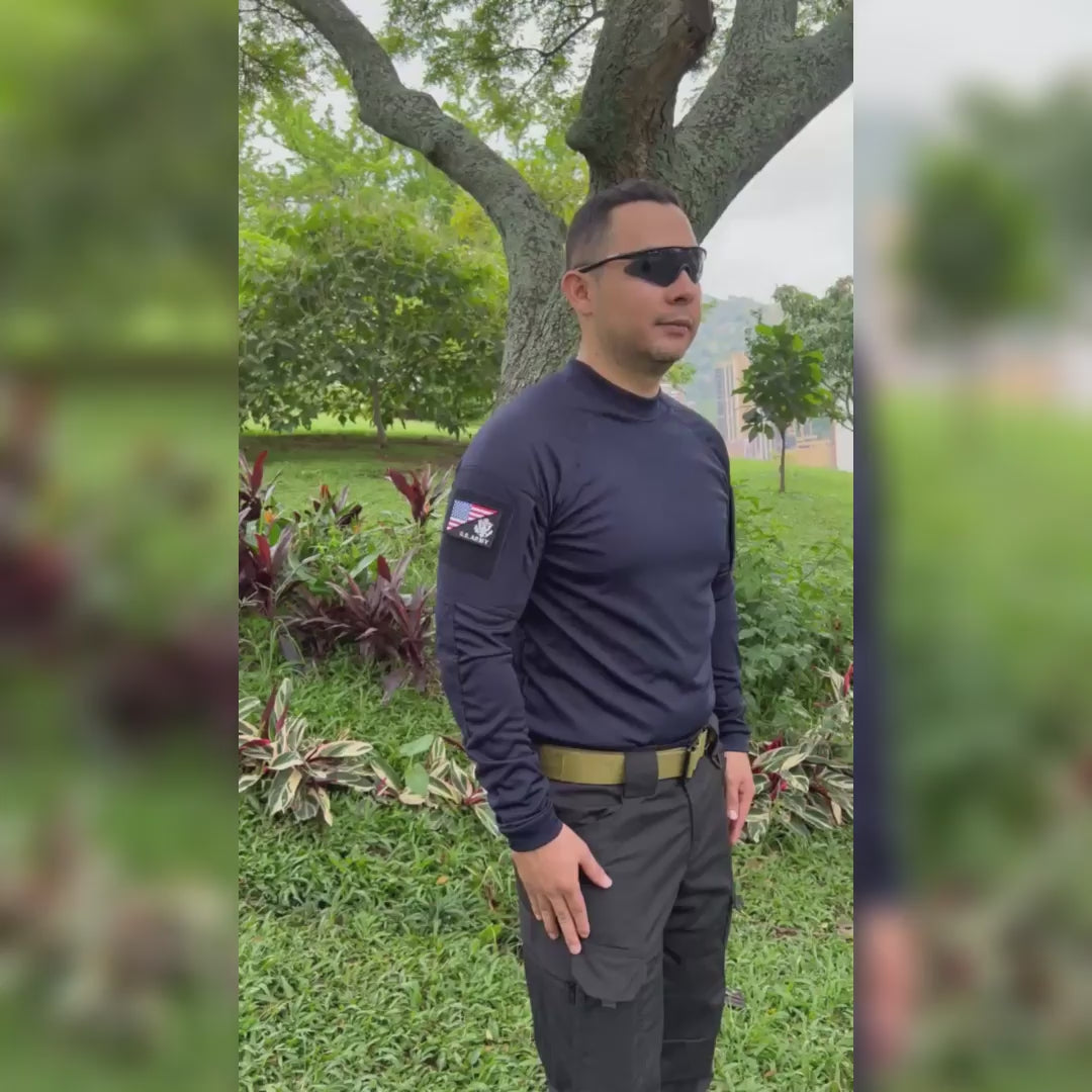 Buzo Tactico Licrado Azul