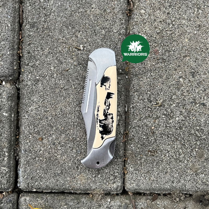 Navaja semiautomática oso 8258