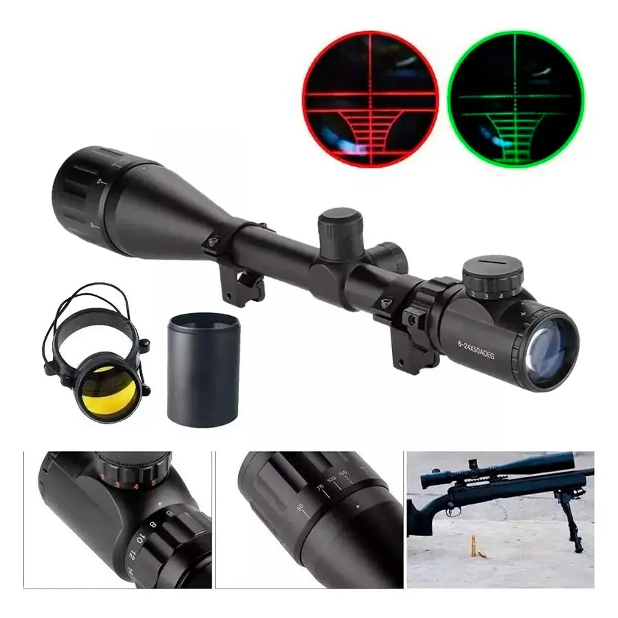 Mira 6-24x50 AOEG Monturas