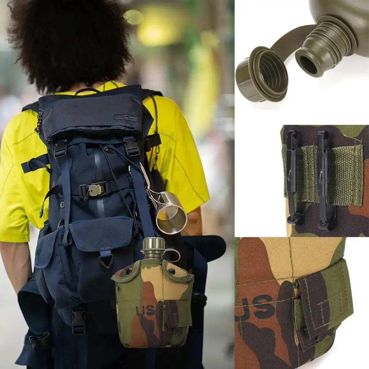 Cantimplora 3 Piezas Camuflado