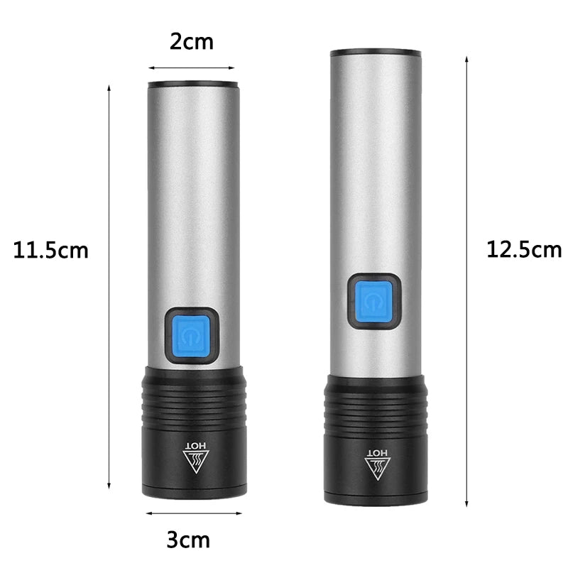 Linterna Aluminio Recargable UV K37