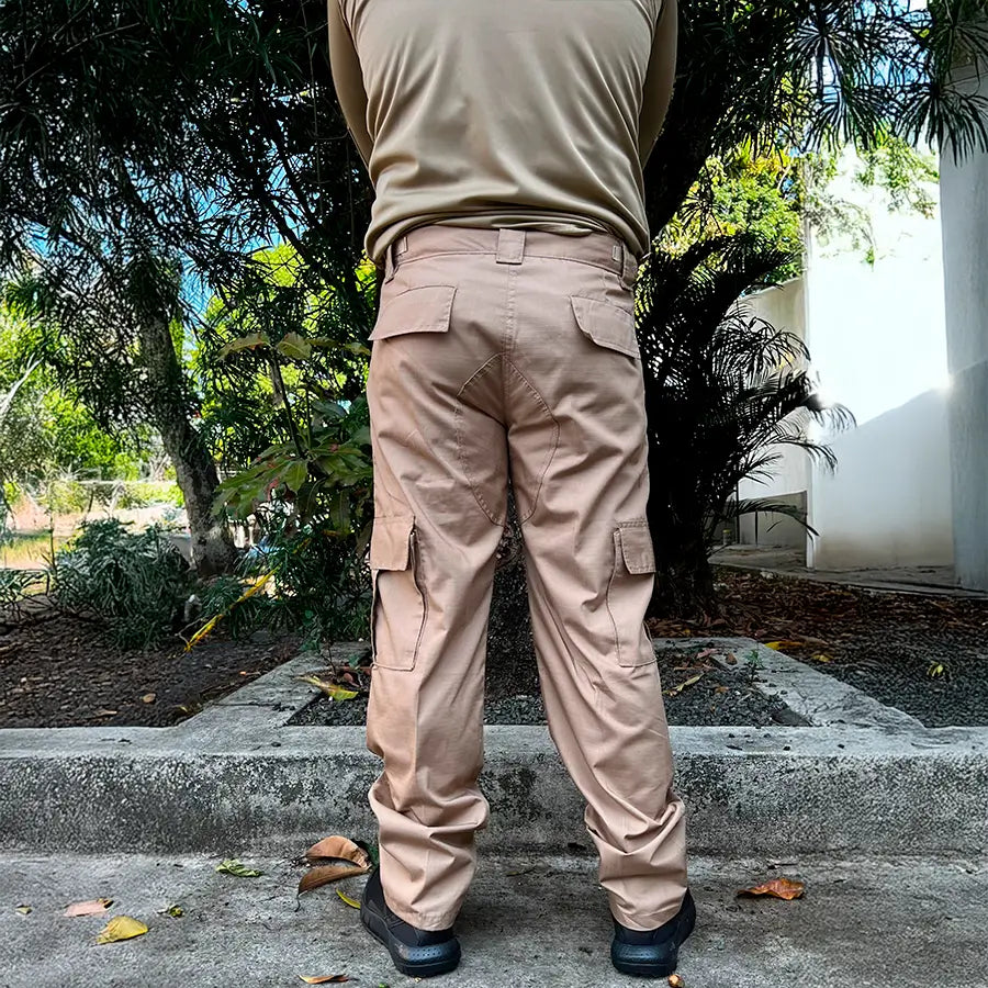Pantalón Táctico Cargo 7 Bolsillos Beige