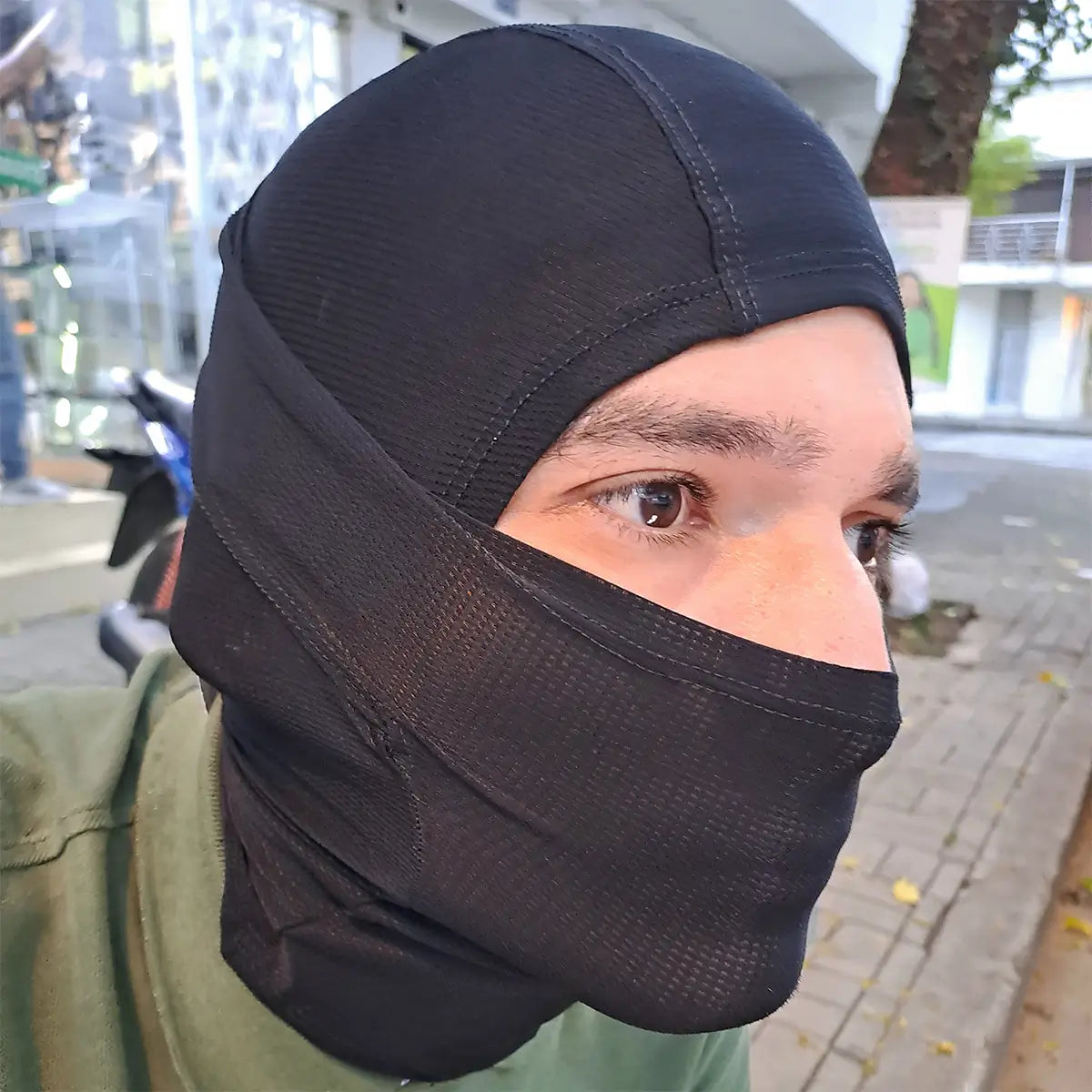 Balaclava XC Abatible Microperforada Negro