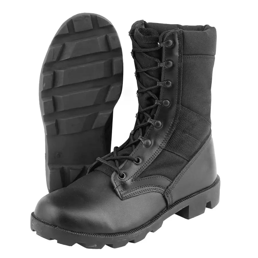 Bota Lona Jungla Caña Alta Negro