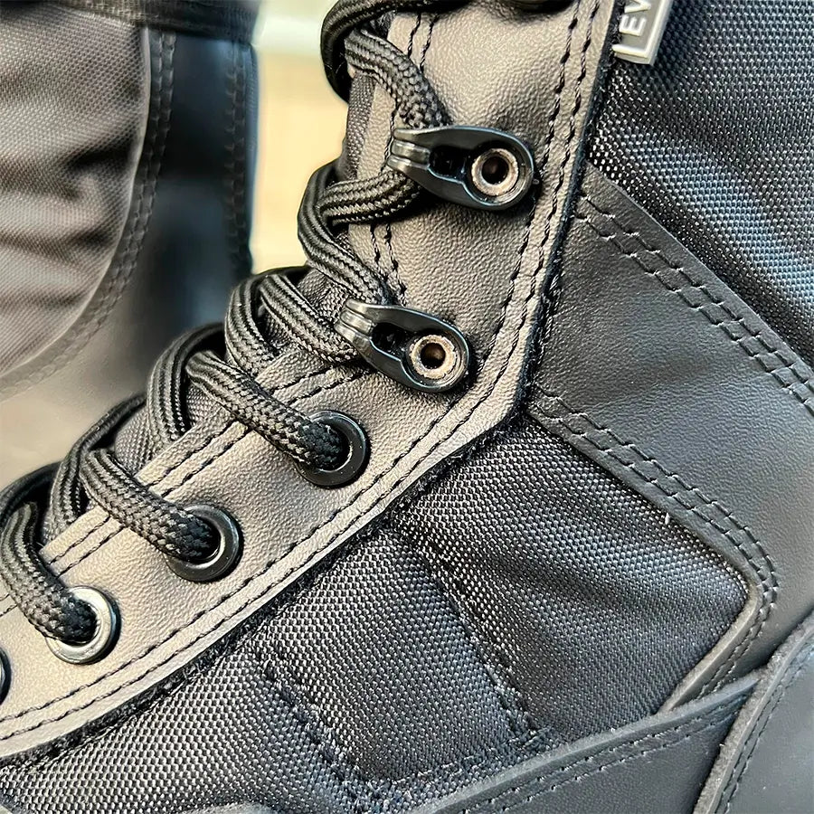 Bota Tenis Cremallera Caña Alta Negro