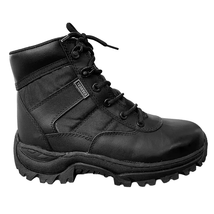 Bota Tenis Cremallera Caña Media Negro