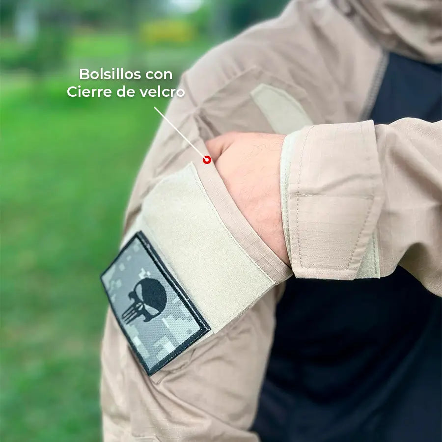Buzo Tactico Combat Negro Beige