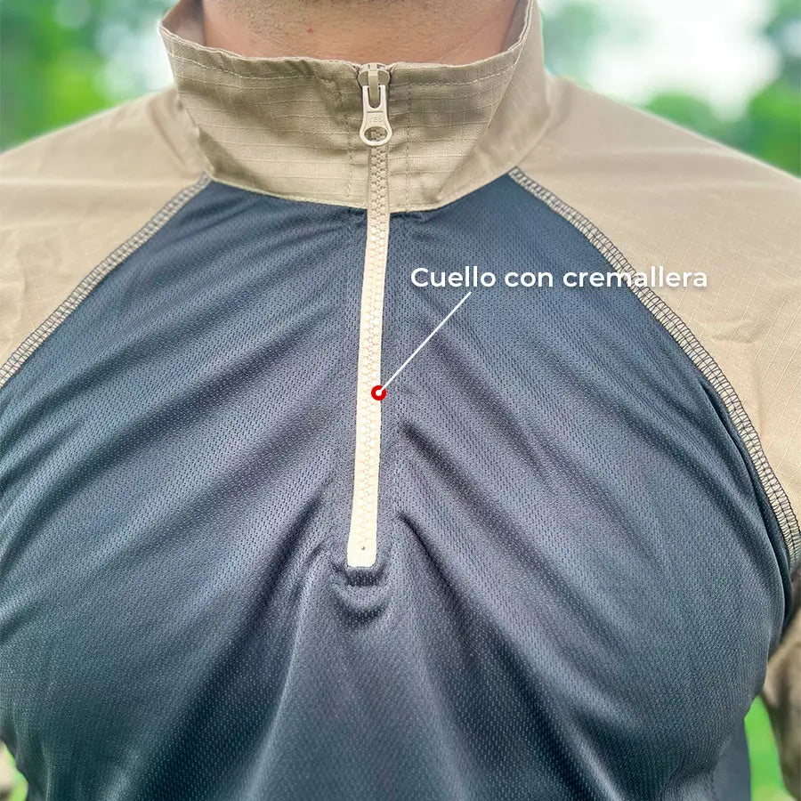 Buzo Tactico Combat Negro Beige