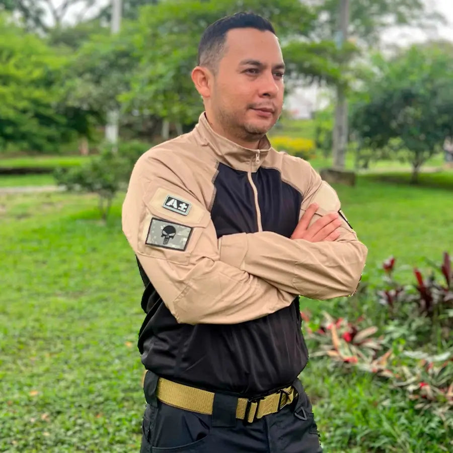 Buzo Tactico Combat Negro Beige