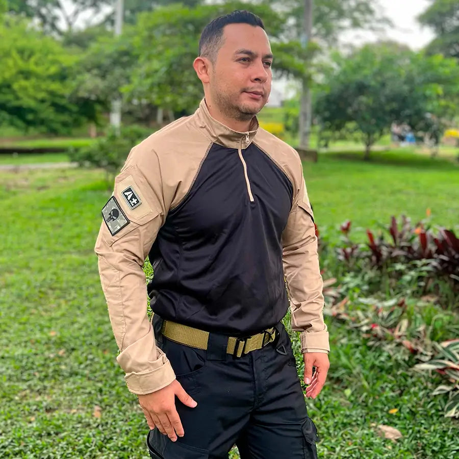 Buzo Tactico Combat Negro Beige