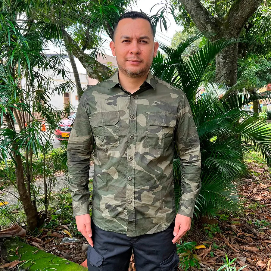 Camisa Tactica Camo Antiguo
