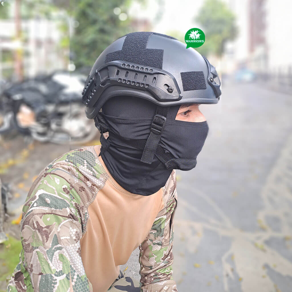 Casco Tactico Asalto Rapido ACH Corto Negro