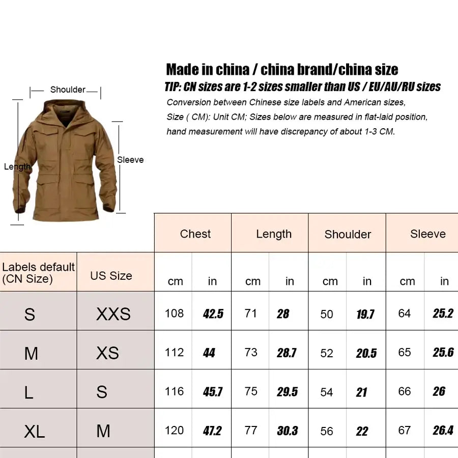 Chaqueta Tactica Rip Stop