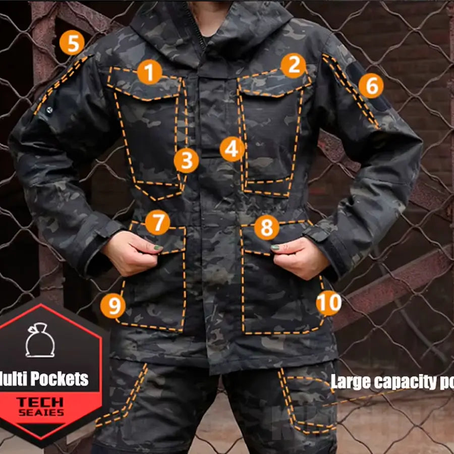 Chaqueta Tactica Rip Stop