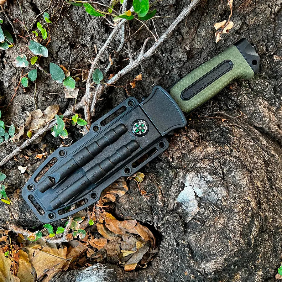 Cuchillo Brujula 4018B Verde