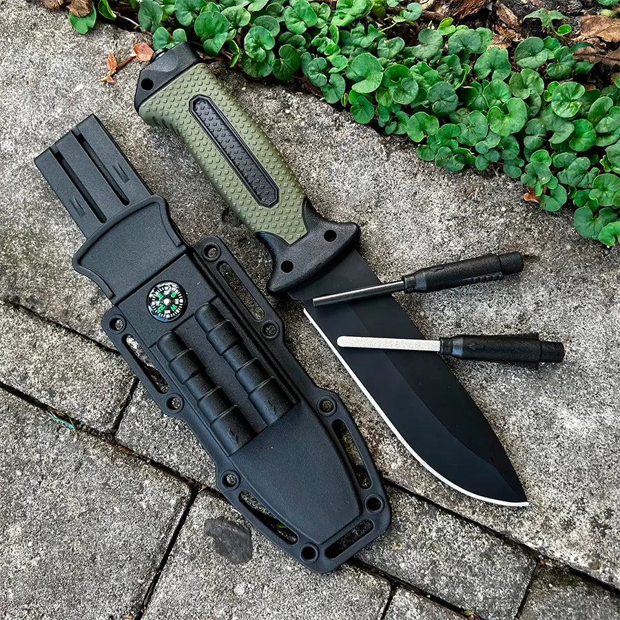 Cuchillo Brujula 4018B Verde