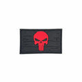 Parche PVC Bandera Punisher Rojo