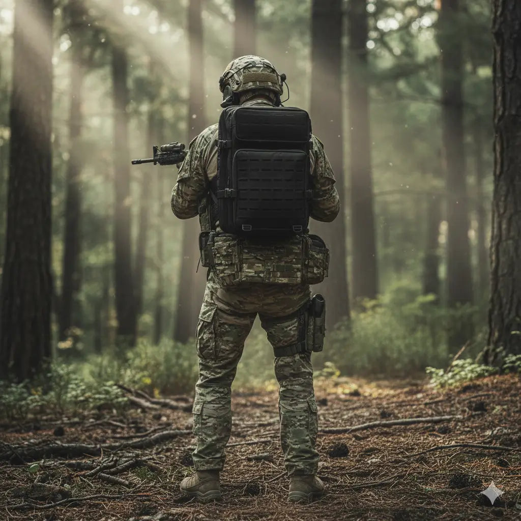 Morral Tactico 40L 758-10 Negro