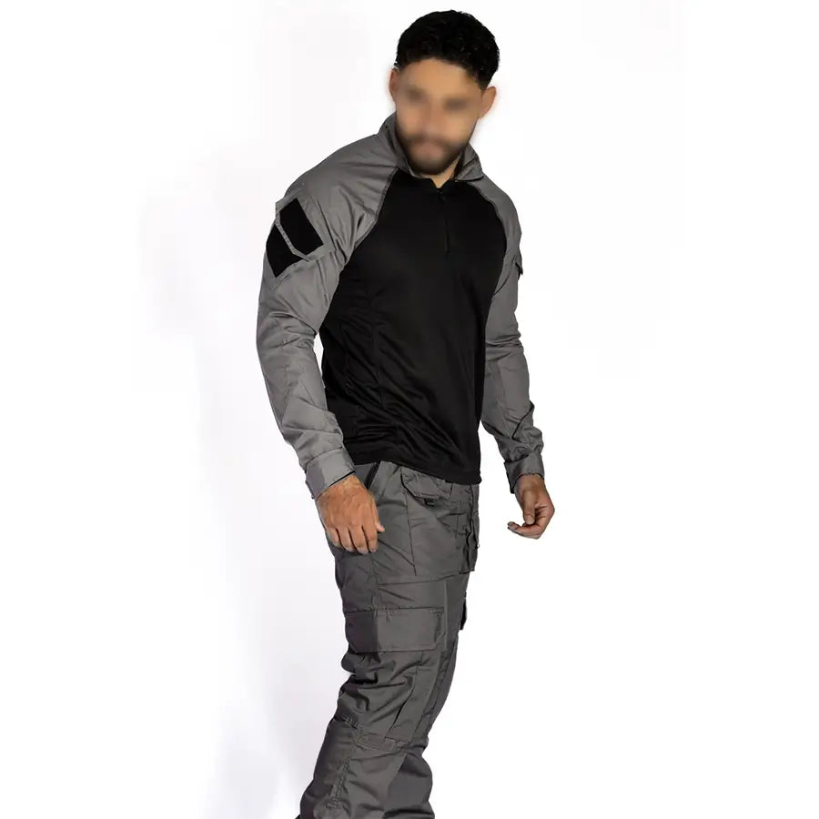 Pantalon Tactico Cargo 8 Bolsillos Gris Raton