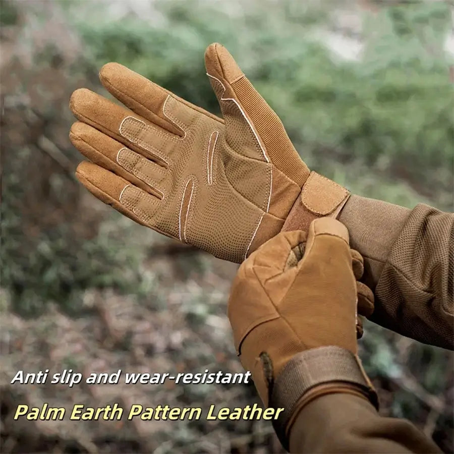 Guante Tactico Dedo Completo AG Kaki